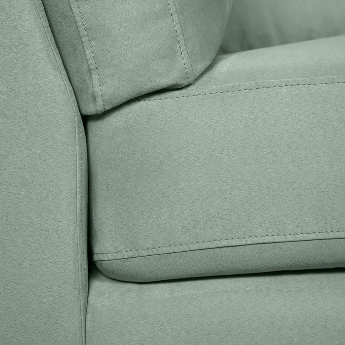 Oakdale Microsuede Loveseat – Aqua