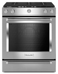 KitchenAid 5.8 Cu. Ft. Slide-In Convection Gas Range - KSGG700ESS