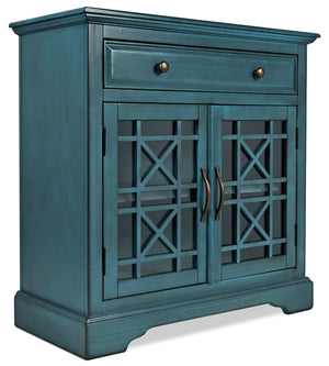 Marseille Accent Cabinet – Blue|Armoire décorative Marseille - bleue|MARBLACC