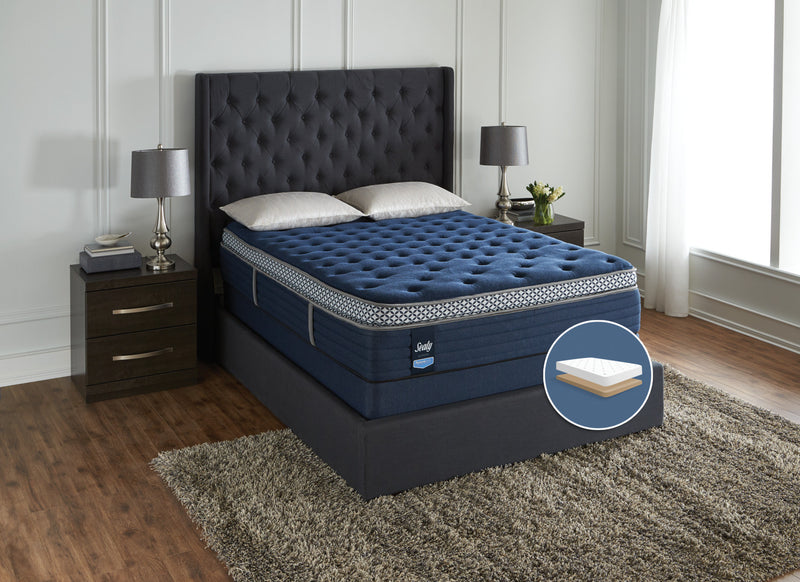 Sealy Posturepedic Ultimate Abbotswell Plush Pillow-Top Low-Profile Queen Mattress Set
