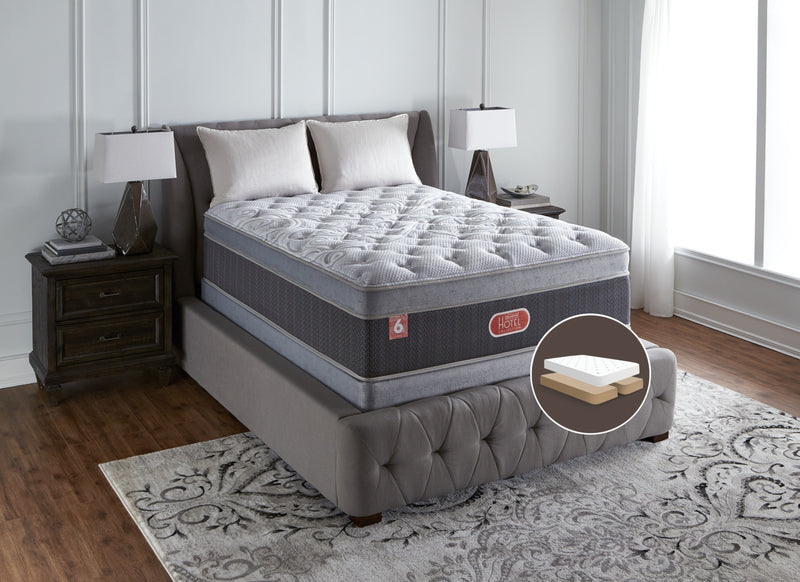 Beautyrest® Hotel Diamond 6 Plush Ultra Euro-Top Split Queen Mattress Set