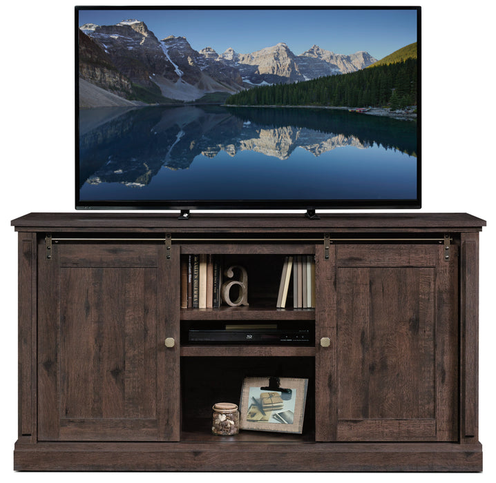 New Grange 65\" TV Stand – Coffee Oak