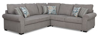 Randal 3-Piece Fabric Sectional with Right-Facing Sleeper - Grey 