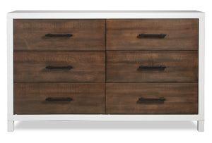 Reese Dresser - White and Brown