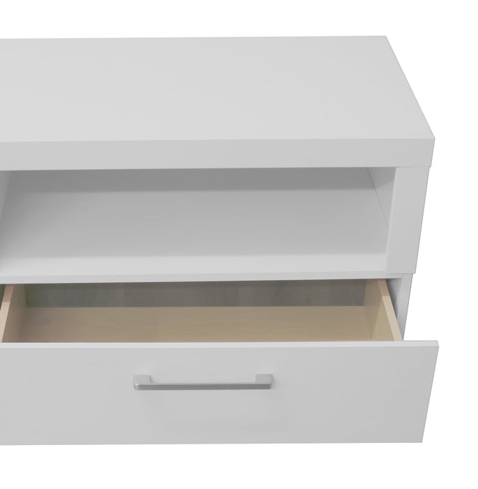 Rio  80\" Modern TV Stand with Storage and Cable Management for TVs up to 90\"- White