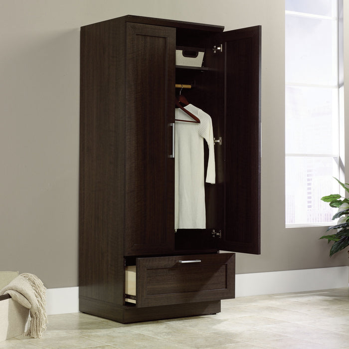 Clinton 29\" Wardrobe Cabinet with Drawer - Dakota Oak