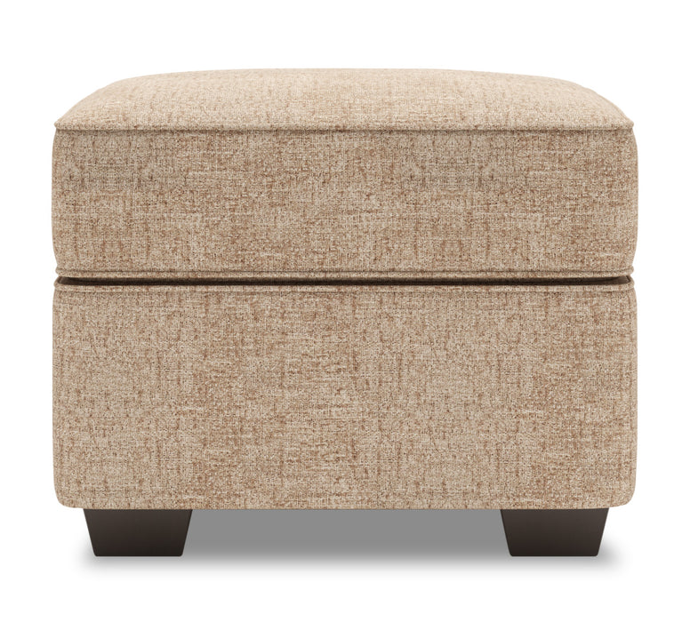 Made in Canada Customizable Sofa Lab Roll 24\" Chenille Fabric Ottoman - Luxury Taupe