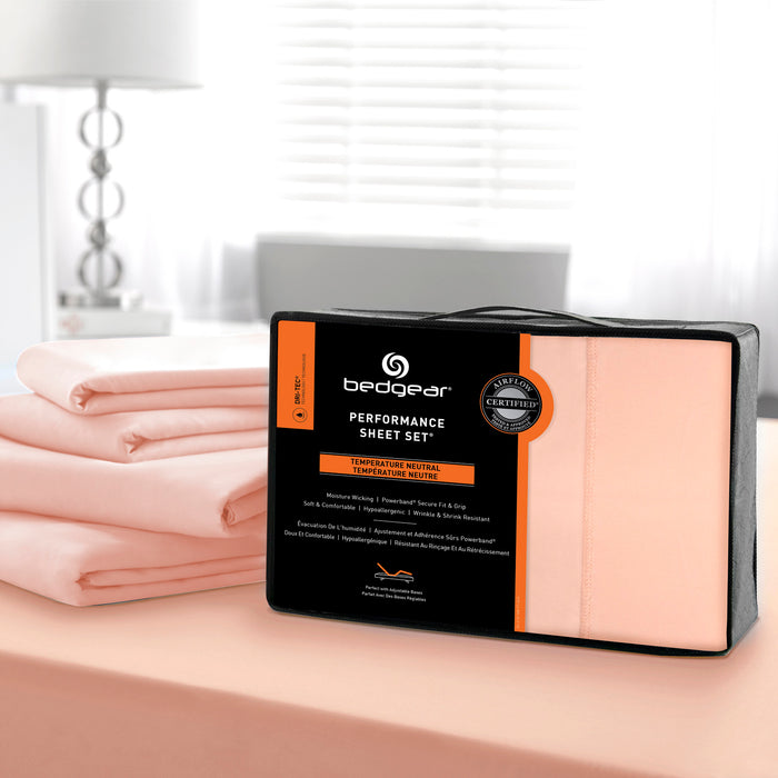 BEDGEAR® Dri-Tec® 4-Piece King Sheet Set - Dusty Rose