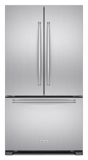 KitchenAid 22 Cu. Ft. French-Door Refrigerator with Interior Dispenser - Stainless Steel