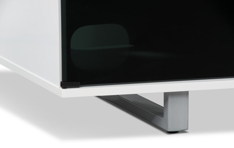 Odesos 72\" Modern Electric Fireplace TV Stand with Storage and Cable Management for TVs up to 80\"- White
