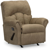 Recliner 6734 Microsuede Massage Recliner - Mocha