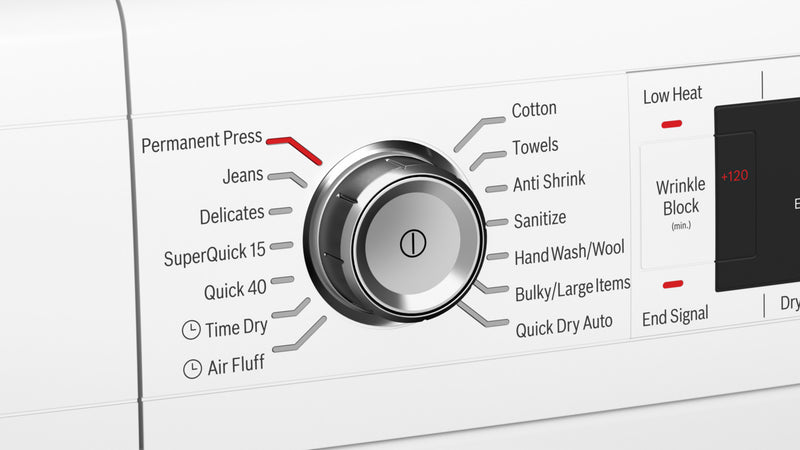 Bosch Home Connect 4.0 Cu. Ft. Ventless Compact 800 Series Dryer – WTG865H2UC