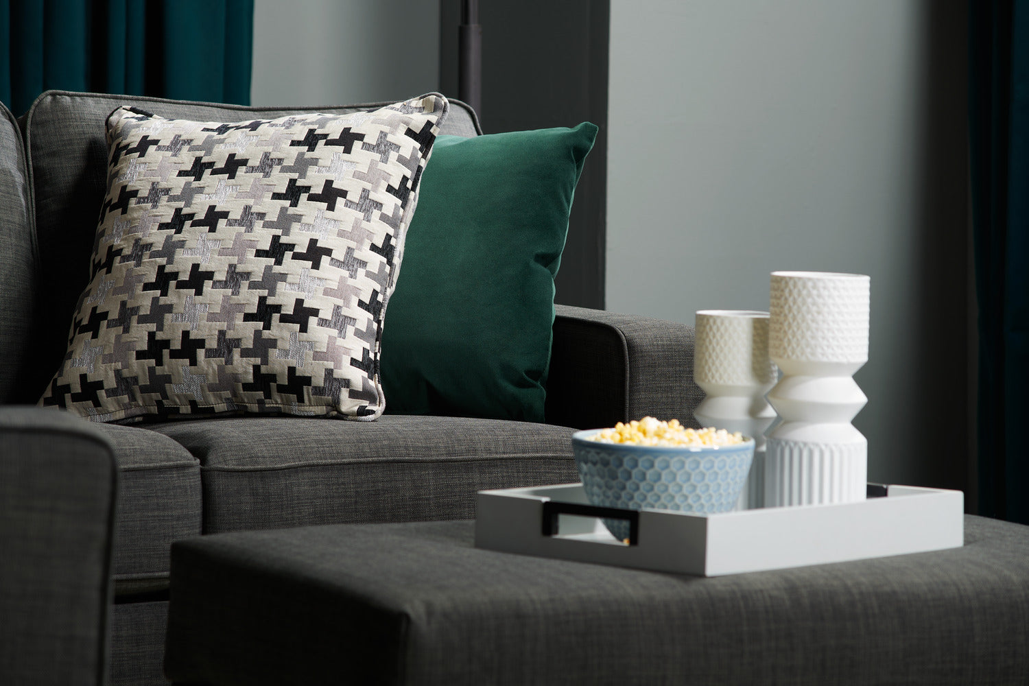 Charcoal Green And Gray Throw Pillows Made In Canada Sawyer