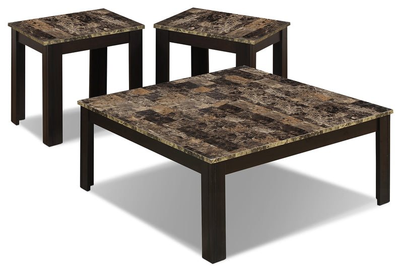 Naples 3-Piece Coffee and Two End Tables Package