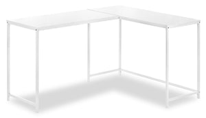 Karter L-Shaped Corner Desk - White 