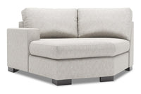 Sofa Lab Track LAF Cuddler - Luxury Silver 
