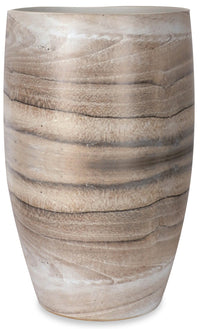 Small Natural Wood Colour Vase 