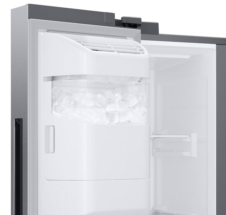 Samsung 36\" 21.5 Cu. Ft. Side-by-Side with Family Hub Refrigerator - Stainless Steel - RS22T5561SR/AC