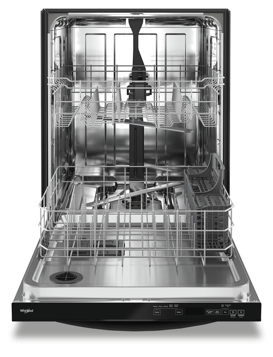 Whirlpool 24\" 50 dBA Built-In Top-Control Dishwasher - Black - WDT740SALB