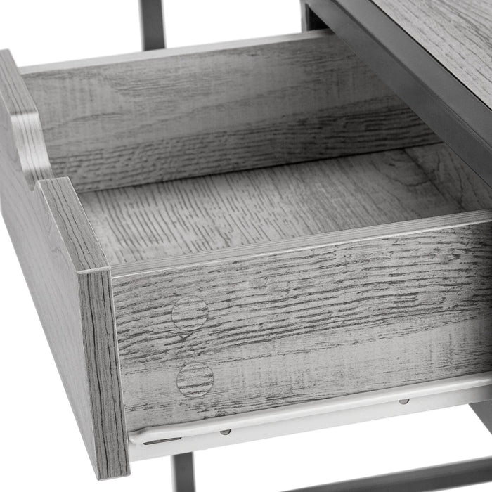 Everly 42.25\" Office Desk with Drawer - Grey