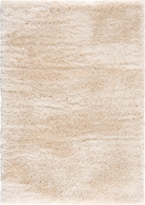 Harlow Beige Shag Area Rug - 5' x 7'