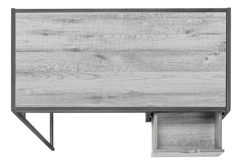 Everly 42.25\" Office Desk with Drawer - Grey