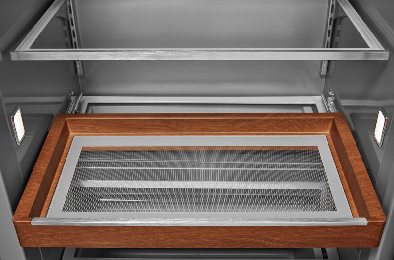 KitchenAid 48\" 30 Cu. Ft. Side-by-Side Refrigerator - Black Stainless Steel with PrintShield™ Finish - KBSD708MBS