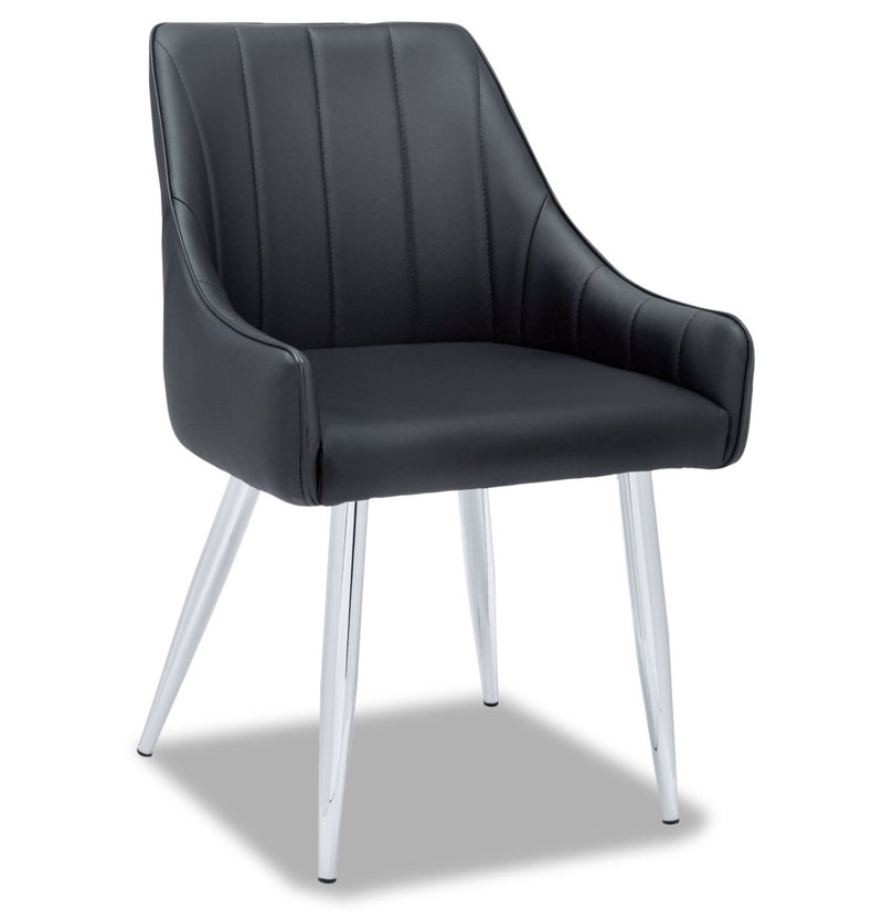 Eliza Dining Chair - Black - Contemporary style Dining Chair in Black Metal