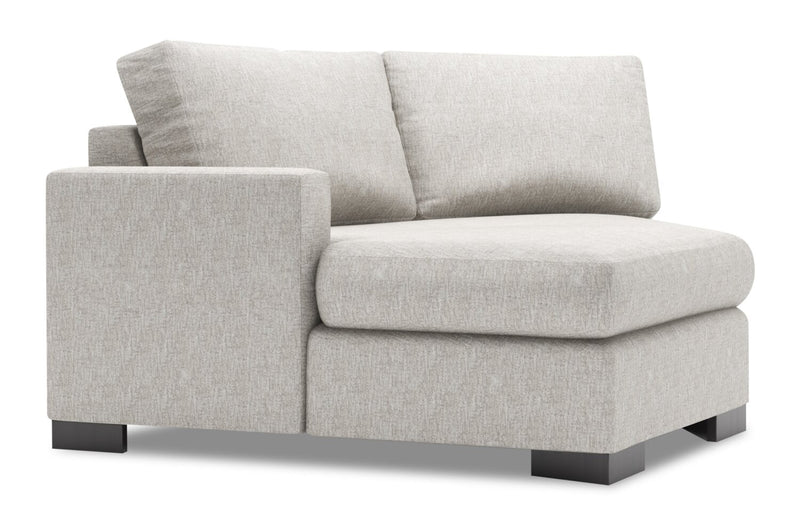Sofa Lab Track LAF Cuddler - Luxury Silver