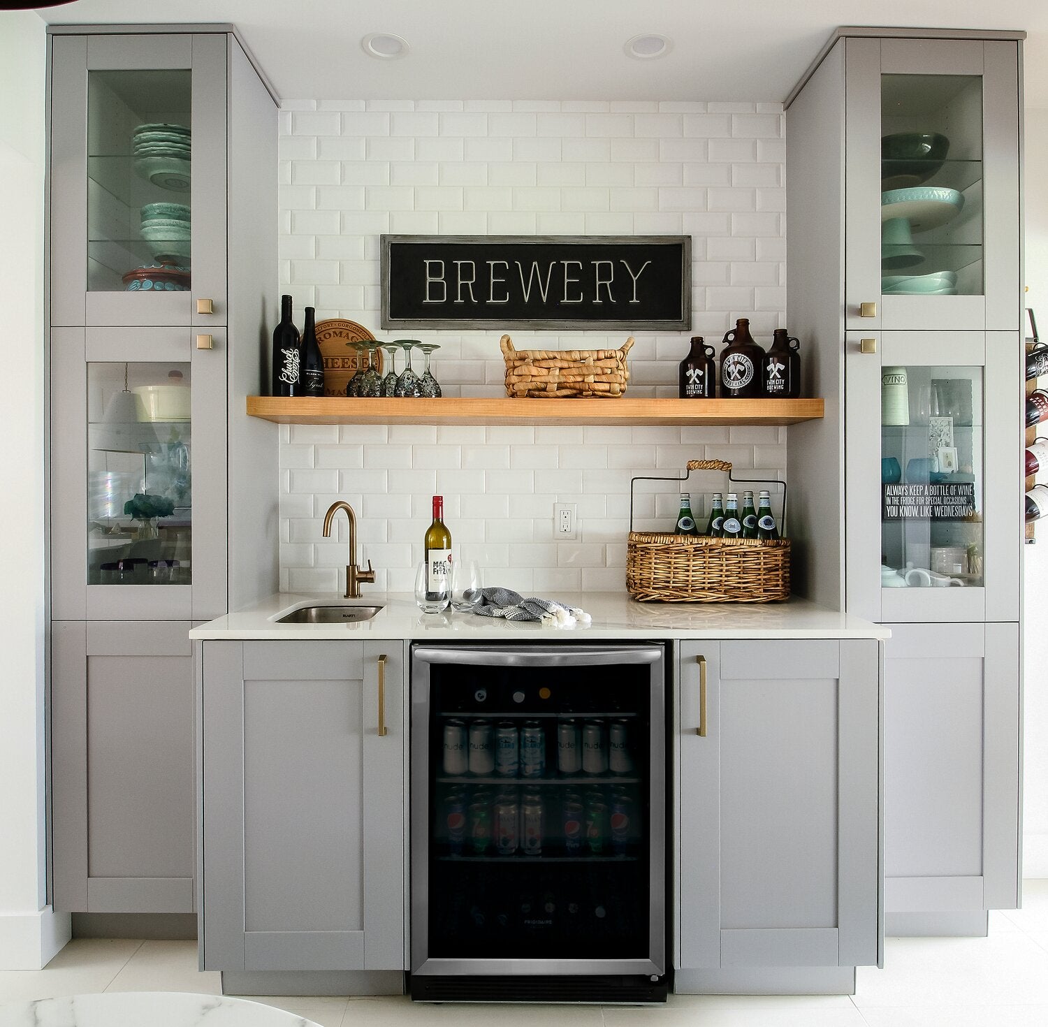 Wine Fridge Ikea Built In Wine Rack VADHOLMA Brown, Stained Ash