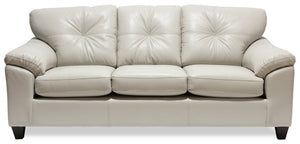 Addison Leath-Aire Sofa - Beige