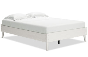 Mavi Full Platform Bed - White