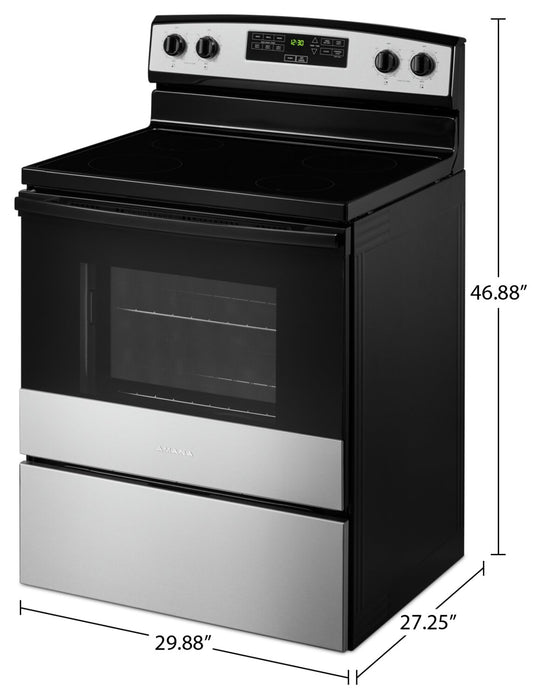 Amana 4.8 Cu. Ft. Electric Range - Stainless Steel - YAER6303MMS