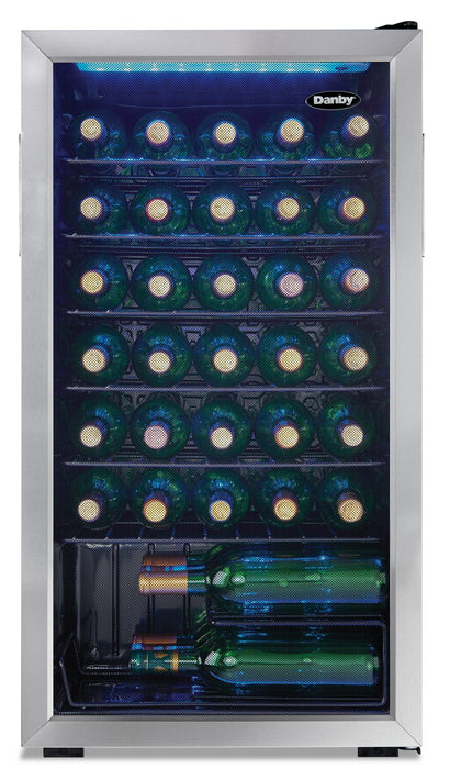 Danby 17.5\" 3.3 Cu. Ft. Single-Door Wine Cooler - Stainless - DWC036A1BSSDB-6