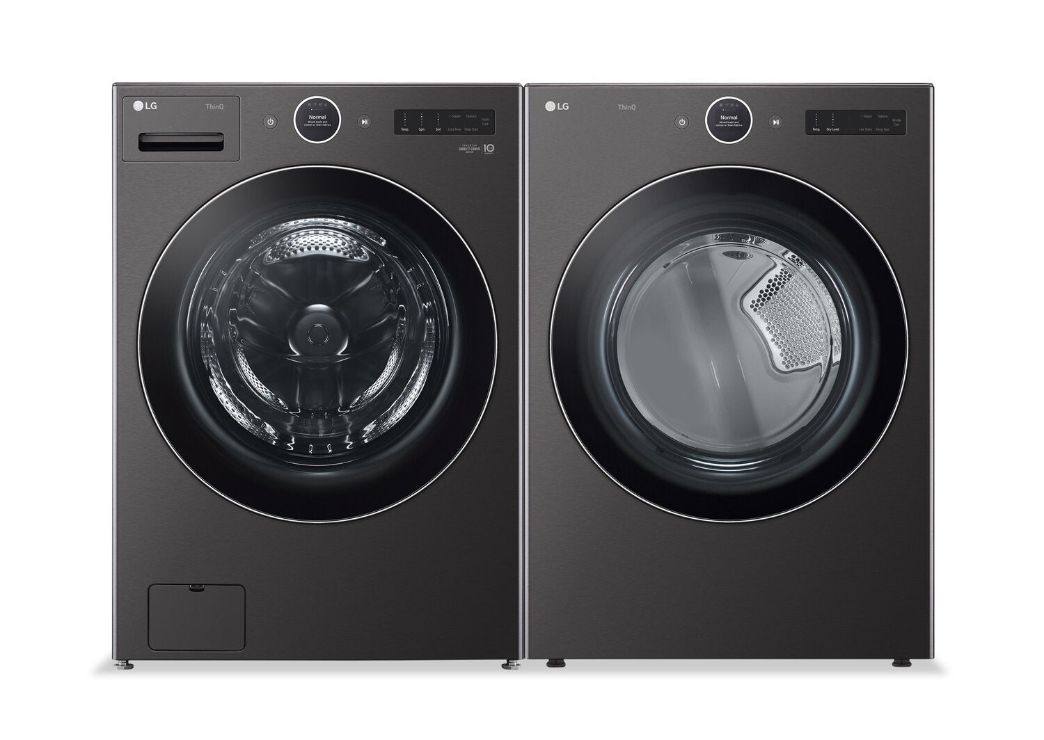 LG 5.8 Cu. Ft. Smart Front-Load Washer and 7.4 Cu. Ft