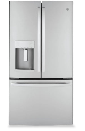 GE 22.1 Cu. Ft. Counter-Depth French-Door Refrigerator - GYE22GYNFS 