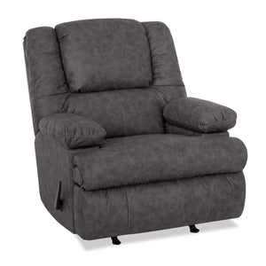 5598 Leather-Look Fabric Rocker Recliner - Echo Slate