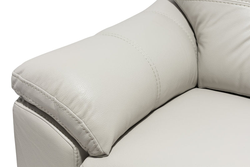 Made in Canada Addison 2-Piece Right-Facing Faux Leather Sectional with Removable Seat Cushions - Beige