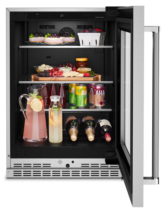 KitchenAid 24\" 5.2 Cu. Ft. Undercounter Refrigerator Refrigerator - Stainless Steel - KURR314KSS