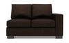 Sofa Lab Track RAF Loveseat - Luxury Chocolate