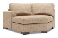 Sofa Lab Track LAF Cuddler - Luxury Taupe