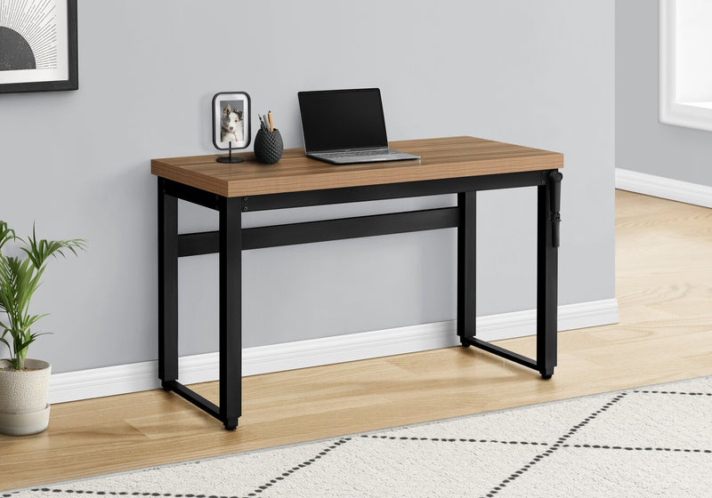 Kai 47.25\" Adjustable Height Office Desk - Brown