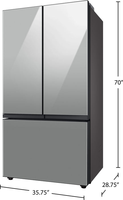 Samsung 36\" 24 Cu. Ft. Bespoke Counter-Depth Refrigerator - Stainless Steel - RF24BB6200QLAA