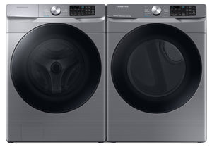 Samsung 5.2 Cu. Ft. Front-Load Washer and 7.5 Cu. Ft. Gas Dryer - Platinum