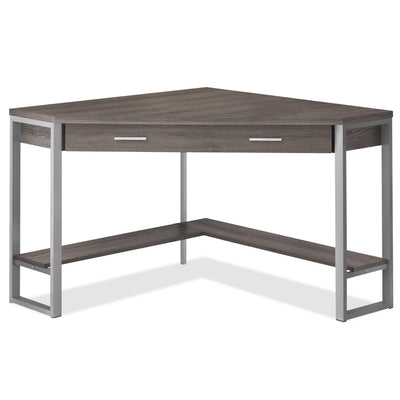 Christiana Corner Desk - Dark Taupe 