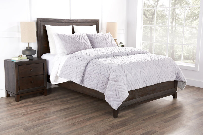 Tilda 3-Piece Full/Queen Comforter Set - Grey