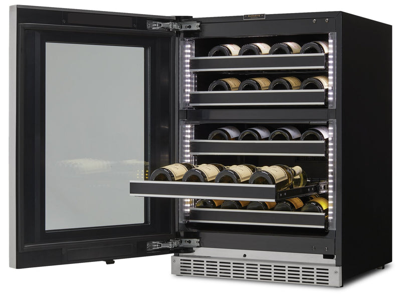 Silhouette Reserve 23.9\" 5 Cu. Ft. Single-Door Wine Cooler - Black - SRVWC050L