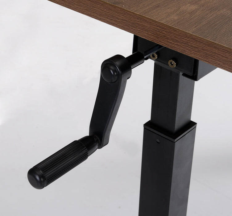 Novah 47.25\" Height-Adjustable Office Desk - Brown