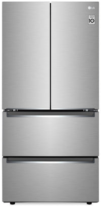 LG 19 Cu. Ft. Counter-Depth Slim Fit French-Door Refrigerator - LRMNC1803S 