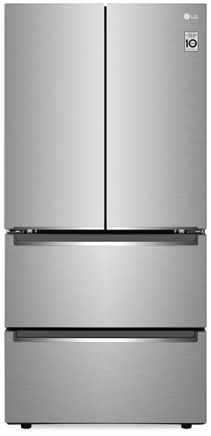 LG 19 Cu. Ft. Counter-Depth Slim Fit French-Door Refrigerator - LRMNC1803S 